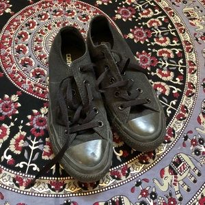 all black converse